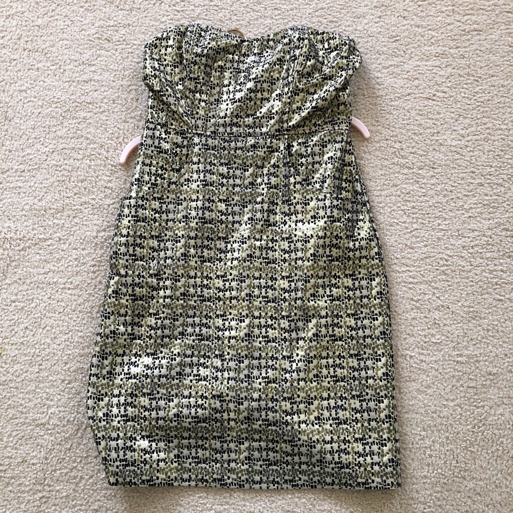 Strapless Limited gold and black dress. EUC